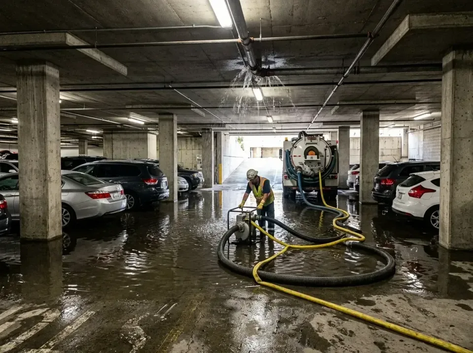 underground-parking-garage-pip-010 underground-parking-garage-pip-010 — quality workmanship, Water Damage Restoration & Carpet Care in United States